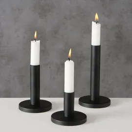 Boltze Kerzenleuchter Malko Metall Schwarz