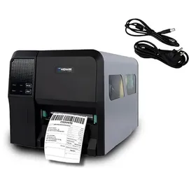 H HDWR Hardware for business HDWR OPrint-IA200PN Industrieller Etikettendrucker, Wärme- und Wärmeübertragung, 203 DPI, Geschwindigkeit 203 mm/s, USB, Ethernet, Abisolierfunktion für mehr Effizienz
