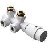 mai & mai Heizkörperthermostat Anschlussgarnitur Badheizkörper Mittelanschluss