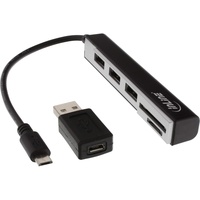 InLine USB OTG Card Reader + 3 Port USB Hub