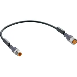 Belden 11821-1 Sensor-/Aktor-Steckverbinder, konfektioniert M12 Stecker, gerade, Buchse, gerade 30.00 cm Polzahl Sensoren: 4 1 St.