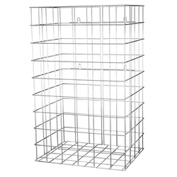 MediQo-line Abfallkorb 60 Liter Aluminium Optik
