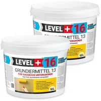 Level + Level+ Tiefengrund Grundiermittel 1:3 für Innenbereich 20 L