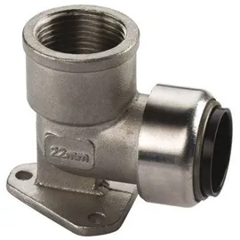 Seppelfricke Edelstahl Steckfitting Tectite Wandscheibe 15 mm - 1/2" DVGW