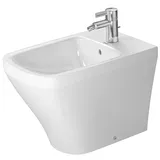 Duravit Stand-Bidet DuraStyle 57,5 cm weiß WonderGliss mit Überlauf, + 1 Hahnloch