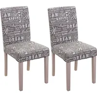 MCW 2er-Set Esszimmerstuhl Littau, Stuhl Küchenstuhl ~ Textil mit