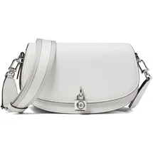 Michael Kors Mila Messenger Medium East/West Sling Optic White One Size, Weiß, 16X25X7CM - 16X25X7CM