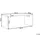 Beliani Gartentisch Grau Stein, Freiform, 108x78x90 cm