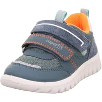 Superfit SPORT7 MINI Sneaker, Blau/Orange 8070, 33 EU