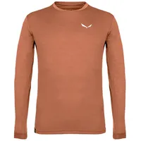Salewa Puez Melange Dry ́ton Langarm-t-shirt - Bombay Brown Melange - 3XL