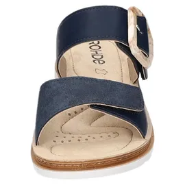 ROHDE Damen Pantolette mit schöner Zierschnalle und Klettverschluss Baviera 1301, Größe:37 EU,