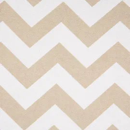 Beliani Hocker Takoma Baumwolle 50 x 35 x 30 cm Beige