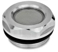 Belüftungs- / Entlüftungssiebe, Aluminium, mit Edelstahl-Gewebe (7403-AL-M26X1,5-100)