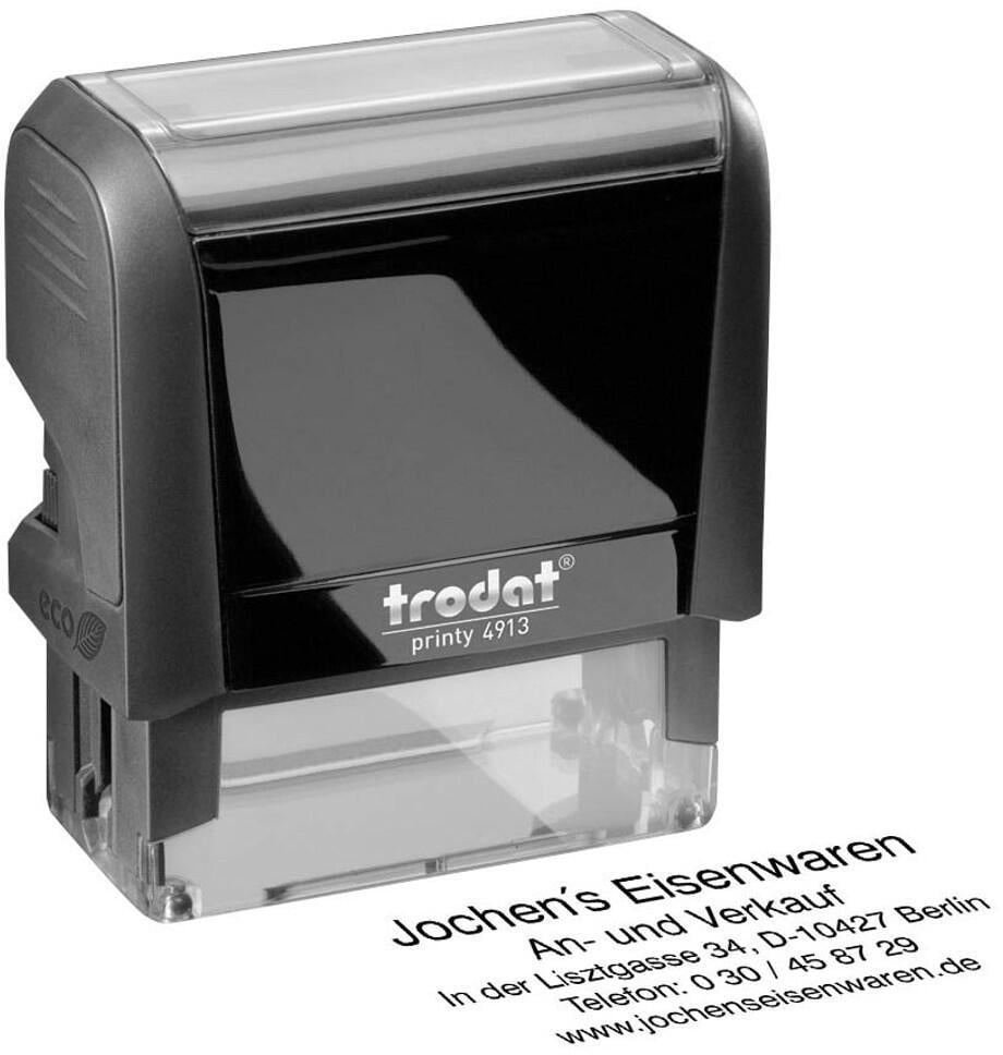 trodat Textstempel, individualisierbar printy 4913 selbstfärbend - schwarz