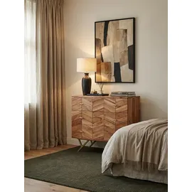 KADIMA DESIGN Sideboard 90 x 86 x 40 cm Beige