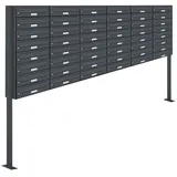 AL Briefkastensysteme AL 48 Fach Anthrazit Grau