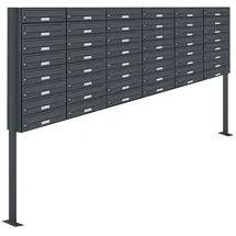 AL Briefkastensysteme AL 48 Fach Anthrazit Grau