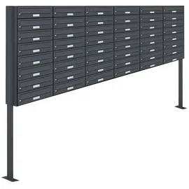 AL Briefkastensysteme AL 48 Fach Anthrazit Grau