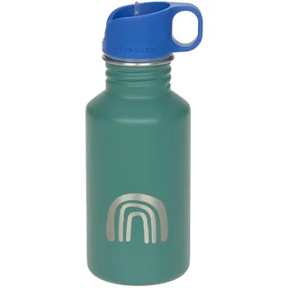 Lässig Trinkflasche Edelstahlflasche BPA-frei 500ml Kinder Kita Kindergarten auslaufsicher mit Sporttrinkverschluss/Bottle Stainless Steel Little Gang Rainbow green