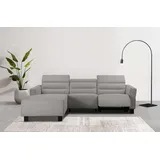 PLACES OF STYLE »Carpari, L-Form, 263 cm, manuelle o. elektrische Relaxfunktion,«, USB A/C und Kopfteilverstellung