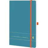 Chronoplan Buchkalender Origins A5 1 Woche/2 Seiten Petrol 2026