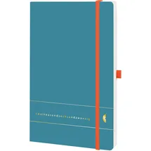 Chronoplan Buchkalender Origins A5 1 Woche/2 Seiten Petrol 2026
