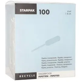 Papstar Pipetten PE 4 ml 8 cm 100 St. Transparent