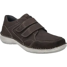 Josef Seibel New Anvers 85,Weite K (Extra weit),Wechselfußbett,Freizeitschuhe,Klettverschluss,Moro,47 EU | Halbschuh für Herren | Braun - Braun - 47