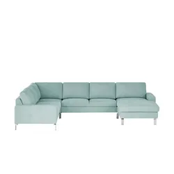 Max Schelling Wohnlandschaft  Maximum , blau , Maße (cm): B: 333 H: 86 T: 253.0