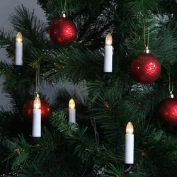 LED Kerzenlichterkette - Baumkerzen - 25 warmweiße LED - E10 Fassung - L: 16,8m ...