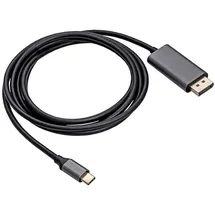 Akyga Anschlusskabel USB-C Stecker, DisplayPort Stecker 1,80 m Schwarz
