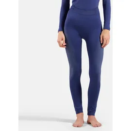 Odlo Performance Warm Eco Big Logo Bottom Long Tight Damen-blau, Größe L