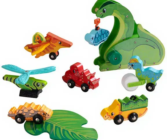 KidKraft Abenteuerstrecken Dino Welt: Urzeitfreunde-Set
