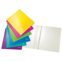 LEITZ Schnellhefter WOW, A4, Karton, 6 Stück, sortiert