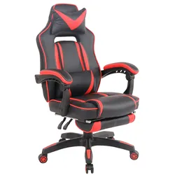 CLP Gaming Bürostuhl Heat mit Fußablage schwarz/rot