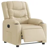 vidaXL Relaxsessel Elektrisch Creme 93 x 99 x 0 cm Beige