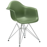 Vitra Stuhl Eames Plastic Armchair RE 83x63x59 cm forest grün, Gestell: verchromt, Designer Charles & Ray Eames