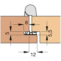 Türdichtung A1020 - beigebraun