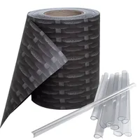 Trisens PVC Sichtschutz Streifen Privatsphäre Doppelstabmatten Zaun Folie inkl. 30 Befestigungsclips