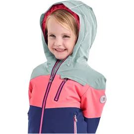 KILLTEC first instinct by killtec Kinder Skijacke Funktionsjacke mit Kapuze und Schneefang FISW 3 MNS SKI JCKT, stahlmint, 86/92, 38914-000