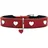 Hunter Love Halsband rot/schwarz S-M