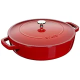 Staub Chistera Bräter 28 cm kirschrot