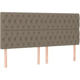 vidaXL Boxspringbett 180 x 200 cm Taupe