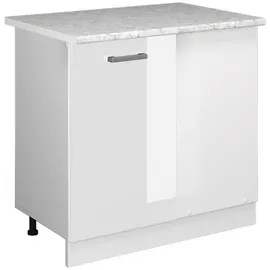 Vicco Eckunterschrank R-Line 86 x 46 x 81,5 cm Weiß