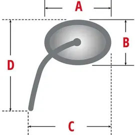 Highsider Lenkerendenspiegel Circula-S kurz Schwarz