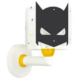 Dalber kinder Wandlampe, Kinderlampe Wandleuchte Dark Hero Superheld, schwarz,
