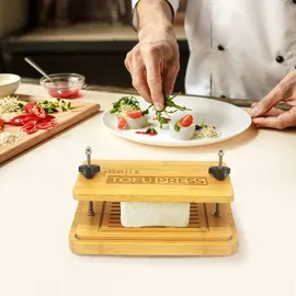 Joeji's Kitchen Bambus Tofupresse mit Abtropfschale – Joeji's Kitchen Tofu Presser Set