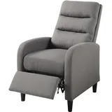 Atlantic Home Collection Relaxsessel Tiago 69 x 102 x 90 cm Grau mit Körperdruck aktivierbarer Relaxfunktion