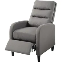 Atlantic Home Collection Relaxsessel Tiago 69 x 102 x 90 cm Grau mit Körperdruck aktivierbarer Relaxfunktion