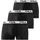 Fila Boxershorts unifarben schwarz L 3er Pack